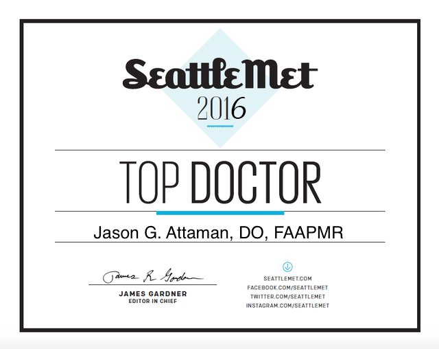 Seattle Met 2016 Top Doctor 1